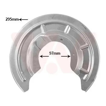 Brzdový kotouč Ochranný plech proti rozstřikování, brzdový kotouč VAN WEZEL 4327373
