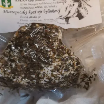Hustopečský kozí sýr bylinkový, 100 g