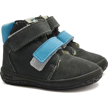 Chlapecká zimní obuv Zimní barefoot boty JONAP B4 sv šedomodrá vlna Velikost: 28