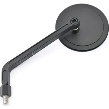 Zrcátko pro motocykl Zpětné zrcátko motocyklu DAYTONA D-MIRROR-16 FLAT-ROUND 80998 , barva černá, 1 kus, pozice levá strana (homologované)