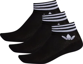 Pánské ponožky adidas Trefoil Ankle EE1151 3 páry černé/bílé