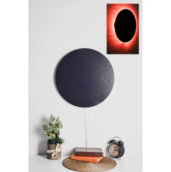 Obraz ASIR Dekorativní LED osvětlení červené KRUH