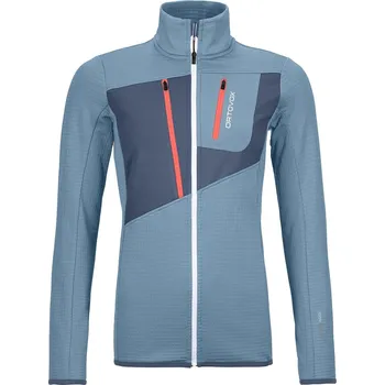 Dámská móda Ortovox Fleece Grid Jacket Women’s Light Blue L