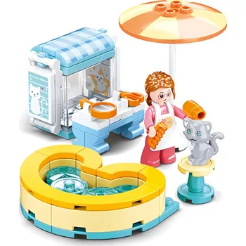 Stavebnice Sluban Sluban Girls Dream M38-B0970C Kočičí salón