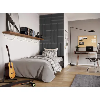 Obklad ELTAP Čalouněný panel SET QUADRATTA 120x195 tmavě modrý