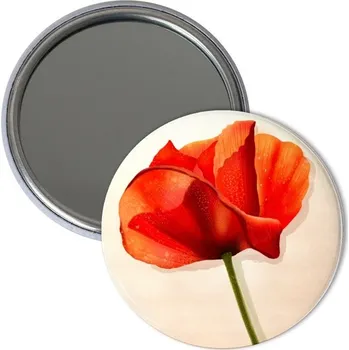 Kosmetické zrcátko Zrcátko s potiskem Makový květ - zrcátko