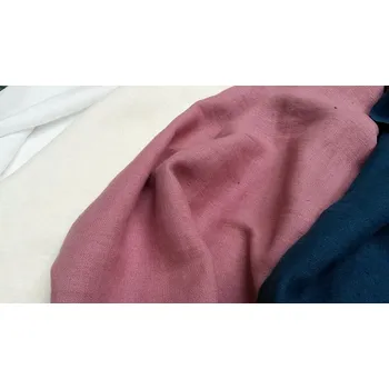 BYTEMA Lněná látka VERONA uni lila šíře 145 cm