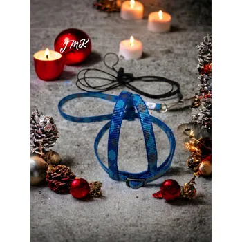 Postroj pro psa JMK Postroj pro papoušky S,M,L (Potisk) Novinka - Barva: Modrá, Velikost: L