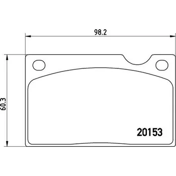 Brzdová destička Sada brzdových destiček, kotoučová brzda BREMBO P 86 003