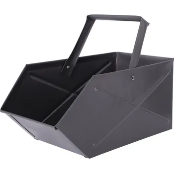 Koš na uhlí/dřevo/popel 43 x 24 x 20 cm šedý Koš na uhlí/dřevo/popel 43 x 24 x 20 cm šedý