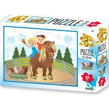 Puzzle PRIME 3D PUZZLE - FARMAPARK KONÍK 48 dílků