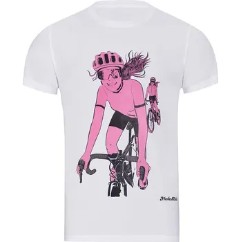 cyklistický dres NU. BY HOLOKOLO Cyklistické triko s krátkým rukávem - WIND LADY - bílá XS