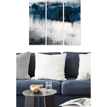 Obraz ASIR Obraz na MDF 3ks VODNÍ HLADINA 20 x 50 cm