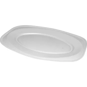 Podnos oválný bílý (XPS) 55 x 36 cm 75155