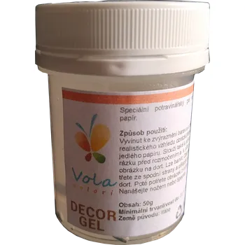 Jedlá dekorace na dort Decor gel 50g (Gel na jedlý papír 50g)