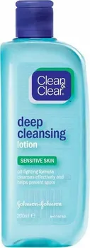 Johnson & Johnson Clean & Clear Sensitive Skin čisticí pleťová voda pro citlivou pleť 200 ml
