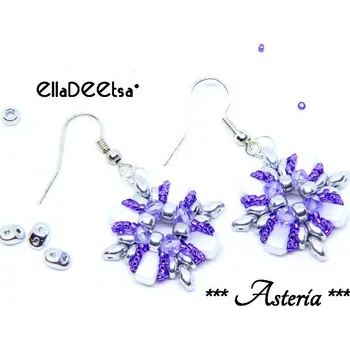 Korálek Náušnice Asteria č. 1303 - stavebnice