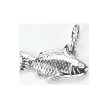 Přívěsek Stříbrný přívěsek kapr - P849 (Stříbrný 3D kapr)