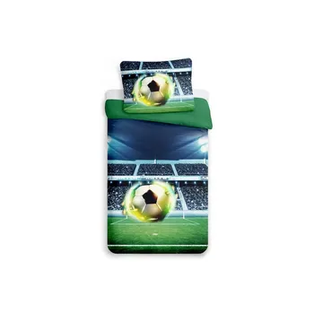 Povlečení XPOSE 3D povlečení fotbal 5 140 x 200, 70 x 90 cm zipový uzávěr