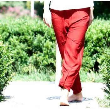 Dámské kalhoty Kalhoty Yoga Bali červená