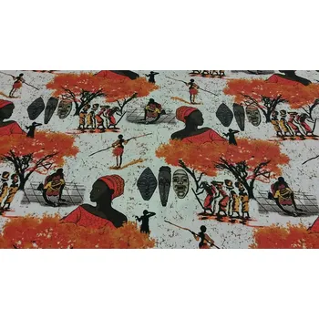 BYTEMA Designová dekorační látka AFRIKA tera šíře 140 cm