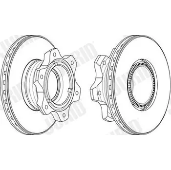 Brzdový kotouč Brzdový kotouč JURID 569227J