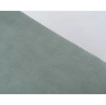 BYTEMA Bavlněná látka Manšestr tenký - zeleno/šedý šíře 140 cm