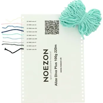 Vzorník vln Alize Diva Plus