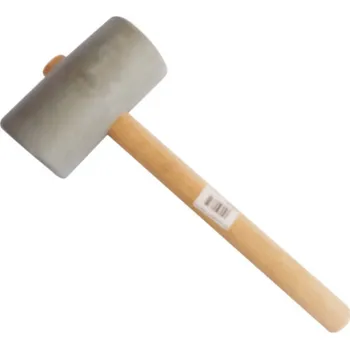 Kladivo Palička gumová bílá Profi 400 g dřevěná násada