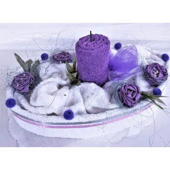 Veratex Textilní dort - svícen oválný