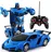 RC Transformer 2v1 auto/robot 21 x 9 x 7 cm, modrý