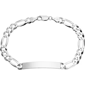 Náramek Bealio Stříbrný náramek s DESTIČKOU - FIGARO 3+1 160 Délka náramku: 22 cm 03-05614-1774