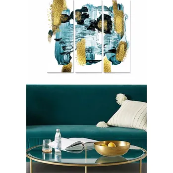 Obraz ASIR Obraz na MDF 3ks DOMÁCÍ GALERIE 20 x 50 cm