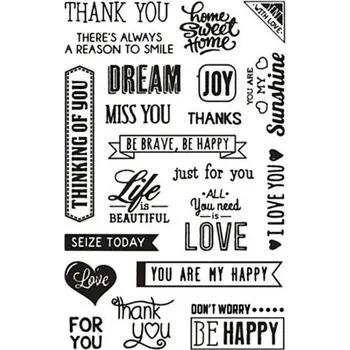 Výtvárné potřeby Creative Silikonová razítka ANGLICKÉ VÝRAZY