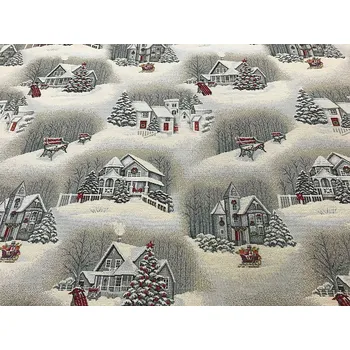 BYTEMA Gobelínová látka VÁNOČNÍ KRAJINA 280 cm