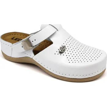 Dámská zdravotní obuv Leon IRIS dámská pracovní celokožená zdravotní obuv - Bílá Velikost: 37