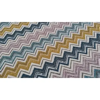 BYTEMA potahová látka LUSA zik zak hořčicová šíře 140 cm