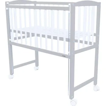 Dětská postýlka New Baby Mateo přístavná postýlka 40 x 90 cm, bílá/šedá