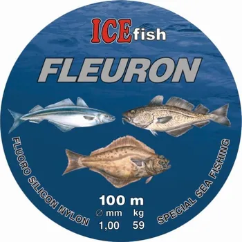 ICE fish fluocarbonový vlasec Fleuron 0.70mm, 100m (Návazcový vlasec na moře a sumcařinu.)
