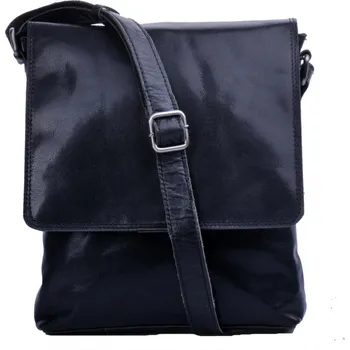 LederArt Pánská kožená taštička přes rameno LA-1263 černý crossbag
