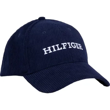 Kšiltovka TOMMY HILFIGER KŠILTOVKA MONOTYPE CORDOROY CAP NAVY AM0AM11990 DW6
