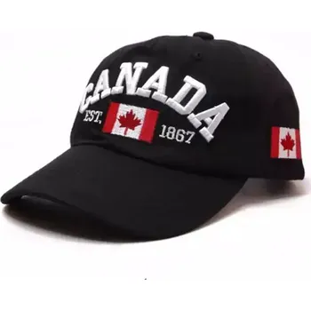 Kšiltovka Unisex kšiltovka na léto s výšivkou - Černá