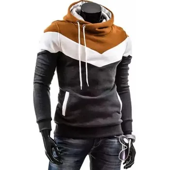 Pánská mikina Zimní pánská mikina s kapucí - Tmavě šedá,L