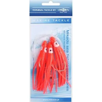 Mořský návazec - OCTOPUS RIG 8 cm - hook 3x6/0 (ČERVENÝ)