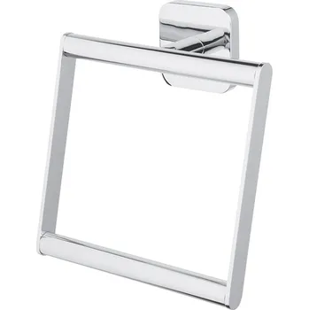 Držák na ručník BISK Erga Forte, čtvercový držák na ručníky, chromová, ERG-06827