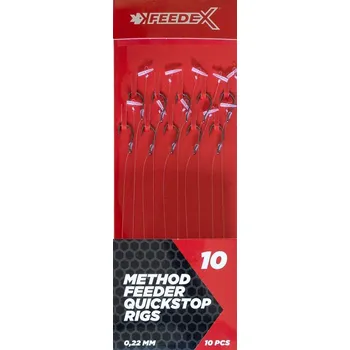 10ks - Návazec Feeder Expert se Nekonečnou Zarážkou Velikost 14