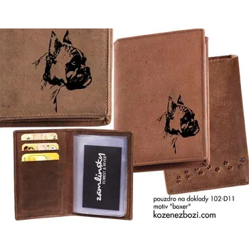Obal na doklad Pouzdro Na Doklady "Boxer" - Dárek pro milovníka psů