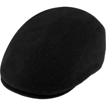 Čepice Fiebig - Headwear since 1903 Pánská černá vlněná zimní bekovka - ušní klapky (vlna a sympatex) Velikost: 57 cm (M)
