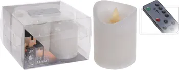 led svíčka Harasim LED svíčka s ovladačem a časovačem 4 ks bílá