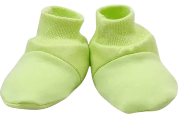 TERJAN Bavlněné botičky/ponožtičky světle zelené 0-6 m